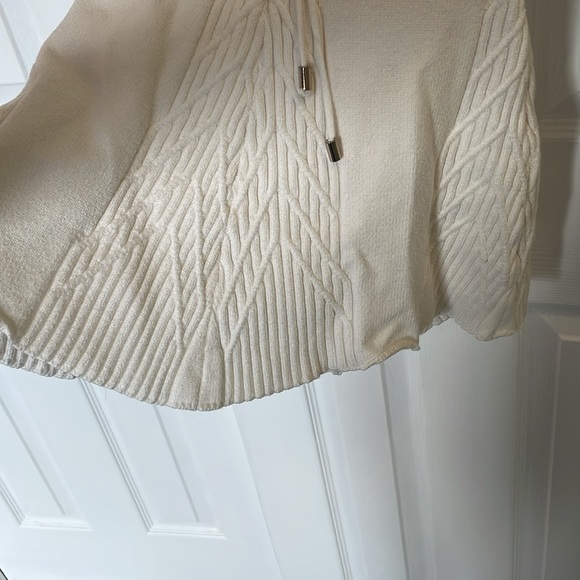 FREE PEOPLE EMMALINE WITH BACK CUTOUT LONG SLEEVE SWEATER DRESS WHITE SIZE SMALL - Picture 9 of 14